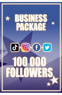 100000 Followers (Tiktok, Instagram, Facebook, Twitter)