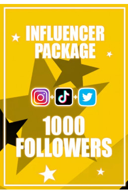 1000 Followers (Instagram, Tiktok, Twitter)