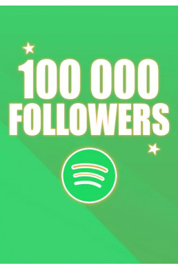 100000 Spotify Followers