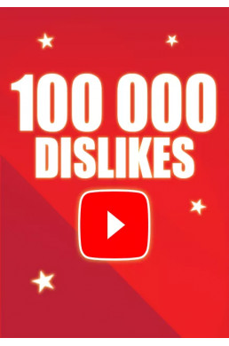 Acheter 100000 Dislikes Youtube