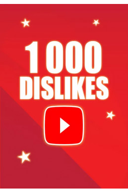 Acheter 1000 Dislikes Youtube