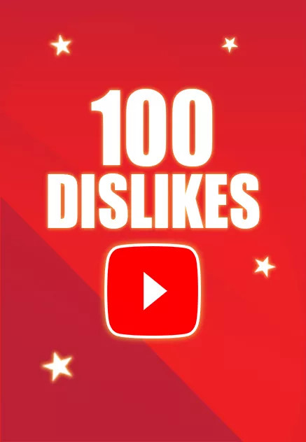 Acheter 100 Dislikes Youtube