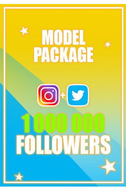 1 million Followers (Instagram, Twitter)