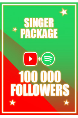 100000 Followers (Youtube, Spotify)