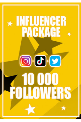 10000 Followers (Instagram, Tiktok, Twitter)