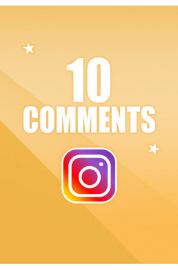 Acheter 10 Commentaires Instagram pas cher