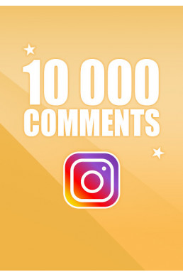 Acheter 10000 Commentaires Instagram pas cher