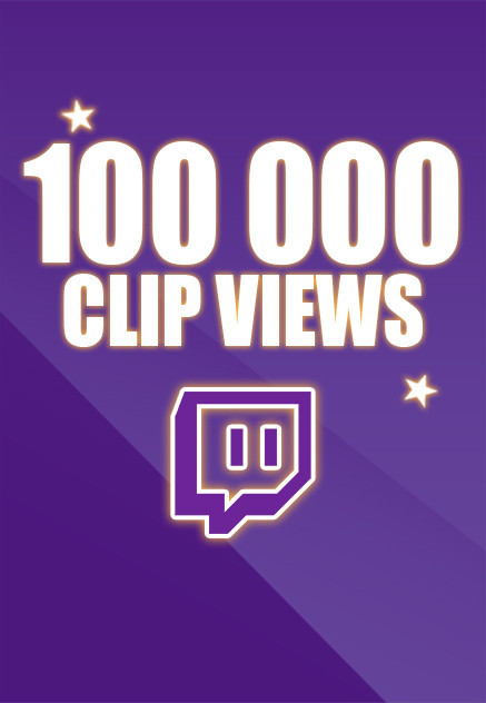 Buy 100000 Twitch Clip Views