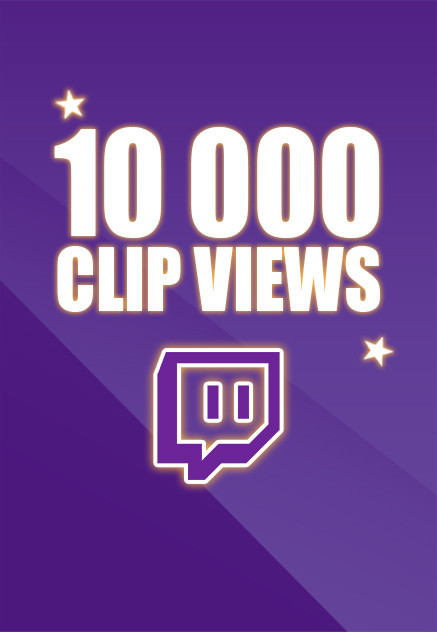 Buy 10000 Twitch Clip Views