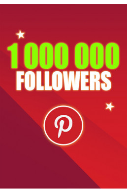 1 million de Followers Pinterest