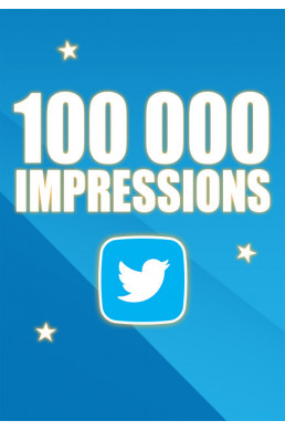 100000 Impressions Twitter