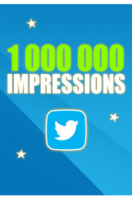 Acheter 1 million Impressions Twitter