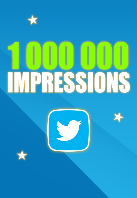 Buy 1 million Twitter Impressions