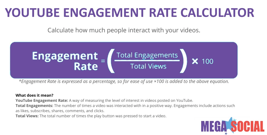 Youtube engagement rate calculator